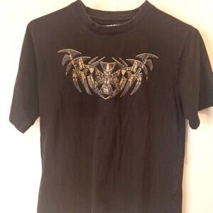 Vintage 90's Extreme Zone Boys Black Short Sleeve T-shirt Skateboard M